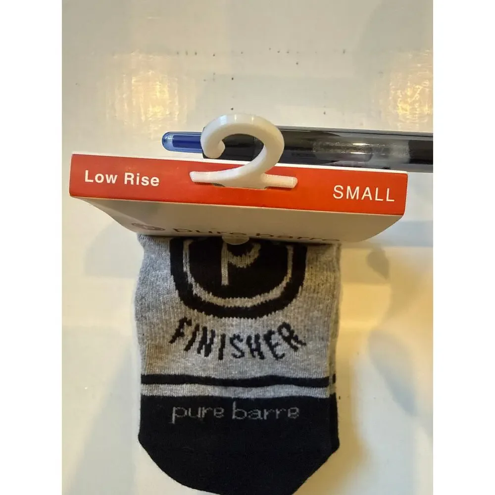 NWT Pure Barre Challenge Finisher low rise grip socks Small